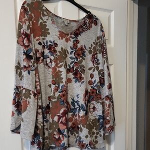 Floral Print Women's Top
